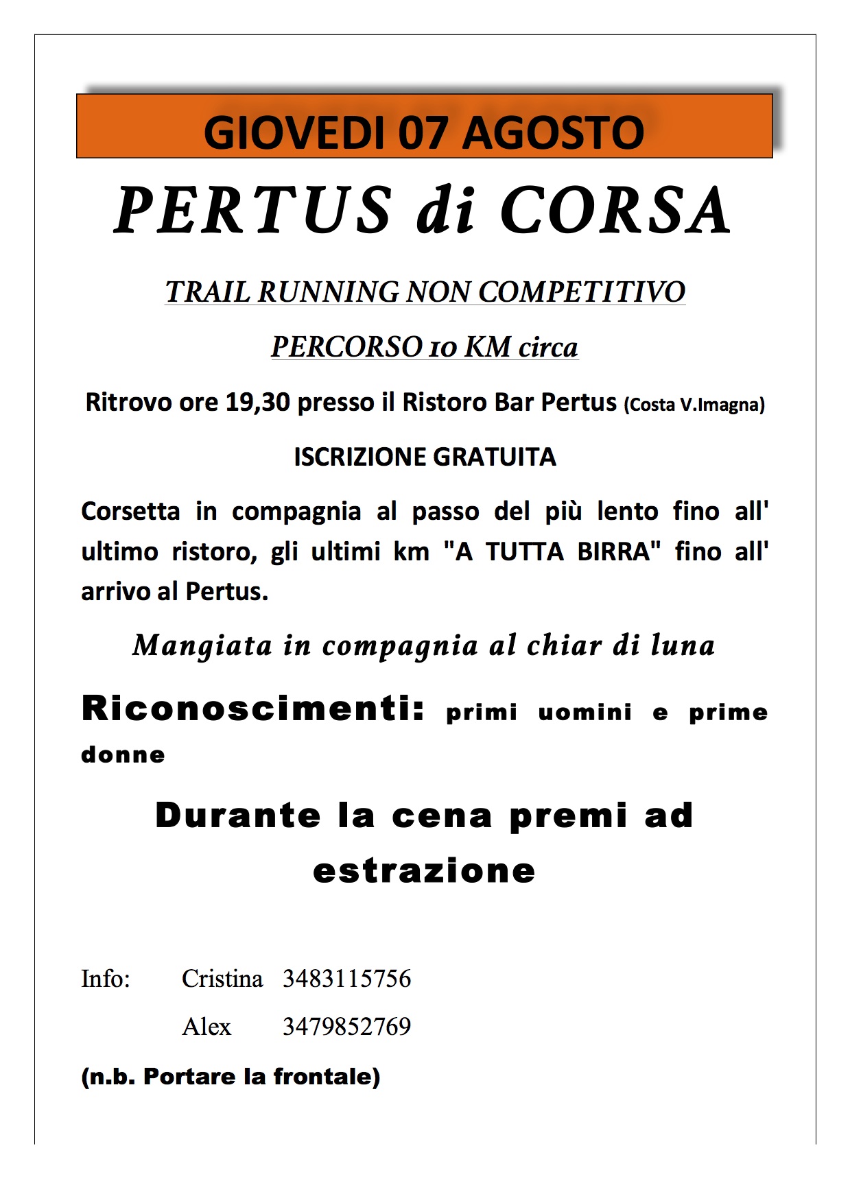 Pertus di corsa