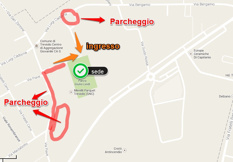 ingresso e parcheggi sede nuova
