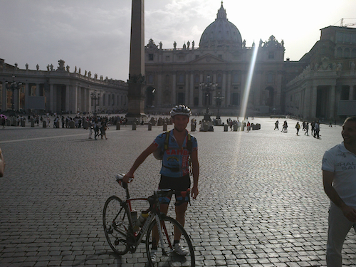 bergamo roma in bici